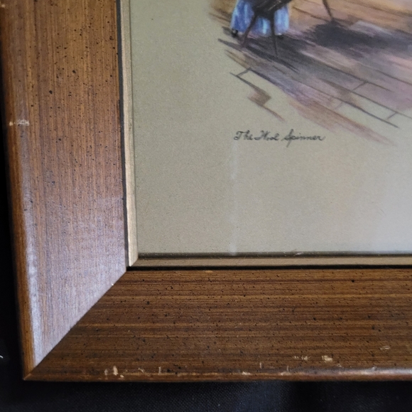 Vintage Wood Framed Signed Print - Picture 10 of 12